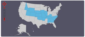 these are the states we hit.