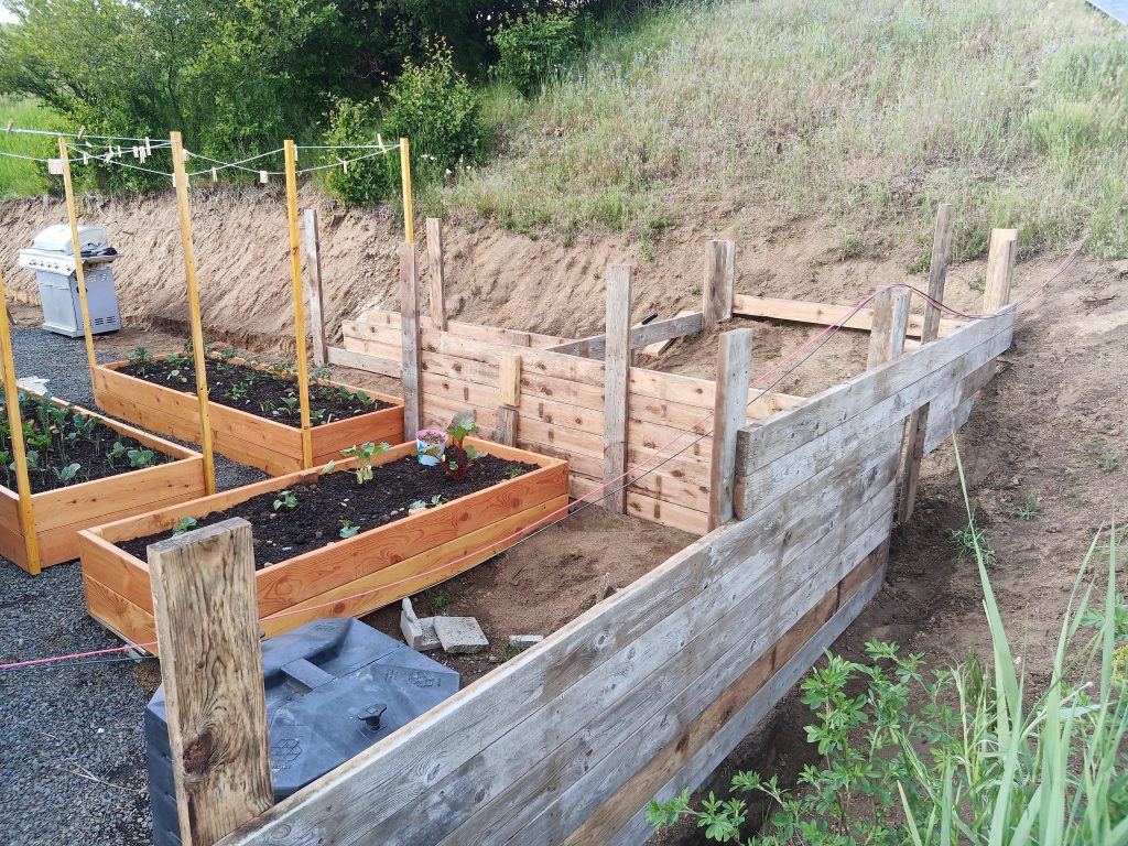 Our Rammed Earth Retaining Wall - MiniMotives